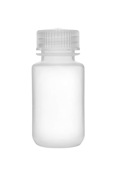 EISCO Reagent Bottle, 60ml - Wide Mouth with Screw Cap - Polypropylene - Translucent...