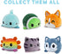 TeeTurtle - The Original Reversible Monster Plushie - Blue + Red Stripes Cyclops - Cute Sensory Fidget Stuffed Animals That Show Your Mood - Perfe...
