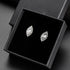 Bride Simple Crystal Necklace Earrings Set Women Bridal Wedding Jewelry Sets Rhinestone Choker Necklace Prom Jewelry Set for Women (Silver 3)...