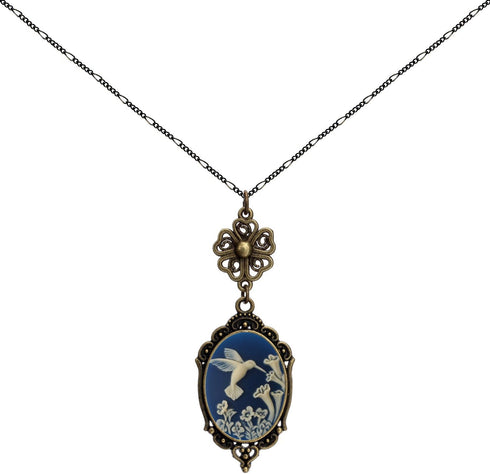 Yspace Lucky Clover Cameo Necklace Best Friend Heart Charms Jewelry 2 Chain Deluxe Gift...