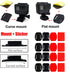 Helmet Adhesive Sticky Mounts and Buckle and Thumb Screws Accessory Kit,Compatible with GoPro Hero 11 10 9 8 Max Go Pro 7 6 5 4 3 3+ 2018 Session ...