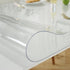 LovePads Clear Desk Mat 12 x 24 Inch, 1.5mm Thick Clear Table Protector, Waterproof Plastic Table Cover Protector, PVC Desk Protector Mat, Vinyl D...