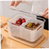 1pc Double Storage Basket Plastic Drawer Plastic Storage Bins Clear Organizer Box Over The Sink Colander Strainer Basket Fridge Pull Out Bin Veggi...
