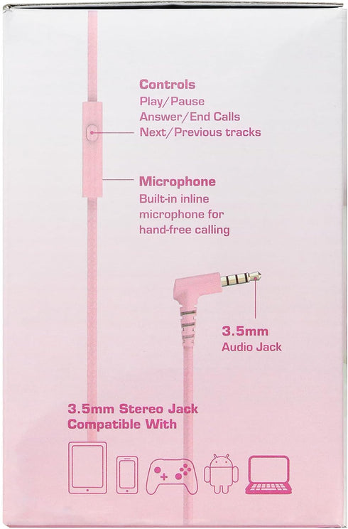 rockpapa L22 Wired Headphones for Kids Girls Boys Women with Microphone, Foldable Stereo 3.5mm Corded Headphones for School Classroom Chromebooks ...