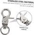 Ipetboom 5pcs Birdcage Lock Metal Snaps Door Chain Lock Heavy Duty Birds Cage Metal Clip Spring Hook Bird Cage Door Bird Cage Accessories Stainles...