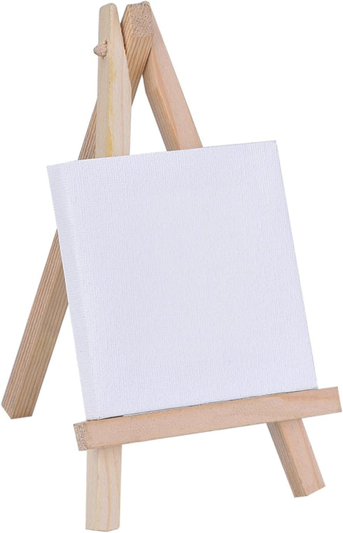 Mini Canvas Panels for Painting Craft Drawing, 24 Pack (3 by 3 Inch)...