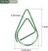 YOKIVE 100 Pcs Paper Clips, Drop-Shaped | Keep Desk Neat, Great for Art, Home, Daily Use (Green, 1-Inch)...