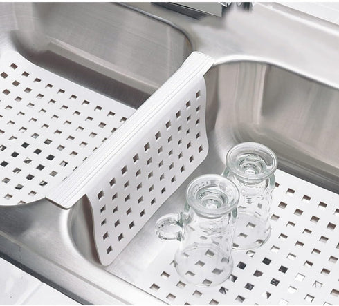 iDesign InterDesign Euro Kitchen Protector Regular, White, Sink Mat...