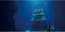 AWERT 30x18 inches Undersea Aquarium Background Ruins Aquarium Background Undersea Shipwreck Fish Tank Background...