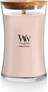 WoodWick Vanilla Sea Salt Large Hourglass Candle Premium Soy and Paraffin Wax Blend Pluswick Innovation Wood Wick...