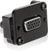 QIANRENON DB15 Panel Mount Straight Through Connector VGA Female to Female Panel Socket Converter 3 Row 15 Hole VGA Panel Coupler, Transmits Analo...
