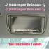 3PCS Passenger Princess Sticker, Passenger Princess Rearview Mirror Decal, Cute Vinyl Stickers Car Mirror Decal for Car Window Rearview Mirror, Fu...