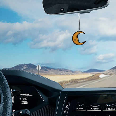 2Pcs Sun and Moon Car Air Freshener Funny Air Freshener Car Set, Air Freshener Car Funny Car Accessories Funny Car Air Freshener Car Hanging Rearv...