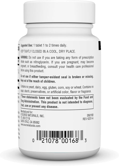 Source Naturals N-Acetyl Cysteine Antioxidant Support 1000 mg Dietary Supplement That Supports Respiratory Health* - 30 Tablets...