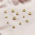 INSPIRELLE 120pcs Spacer Beads Gold Plated Long-Lasting Heishi and Rondelle Bead for Jewelry Bracelet Necklace Making...