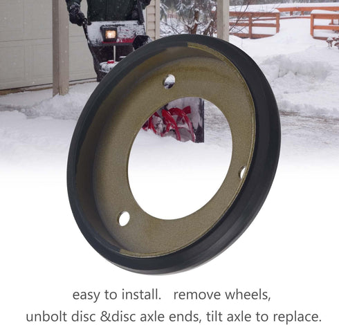 03248300 03240700 1501435MA Drive Friction Disc for Ari-ens/John D-eere Snow Blower & Mowers, Replaces 03248300, 22013, 2201300, 1325, 313883, AM-...