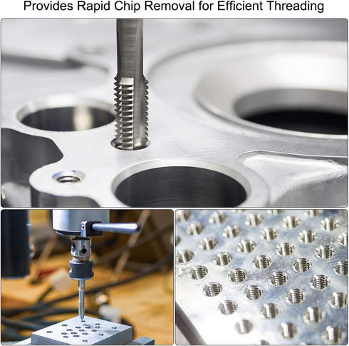 uxcell Metric Machine Tap Left Hand M3 Thread 0.5 Pitch H2 Accuracy 3 Flutes High Speed Steel Screw Thread Taps Tapping Tool...