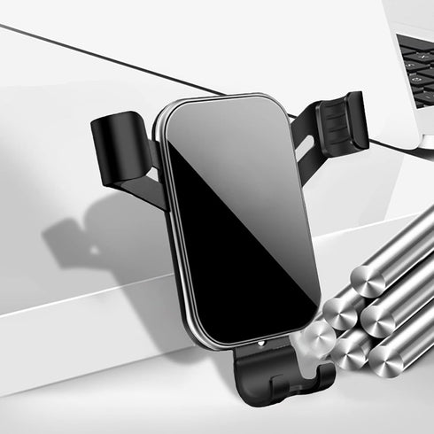 KUNGKIC for Mini R50 R52 R53 Hatch Auto Phone Holder Aluminum Car Cradle Rotatable Clip Foldable Cell Phone Cradle Mount Fit for 3.5-5.5 Inch Phon...