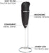 Primula Milk Frother With Stand, Handheld Whisk, Drink Foamer, Mini Blender Mixer For Coffee, Frappe, Bulletproof, Matcha, Espresso. Battery Opera...