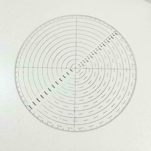 Acrylic Round Center Finder Compass,10inch Clear Circle Center Finder Tool for Center Woodworking Drawing Circles Wood Turning Lathe Work Measure...