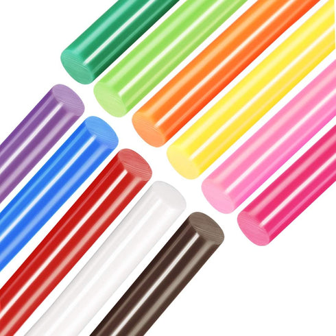 uxcell 11pcs Hot Glue Sticks for Glue Gun 7/16-inch x 10-inch Mini Hot Melt Adhesive Glue Stick Colorful...