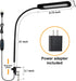 LED Desk lamps with Clamp for Home Office,High Brightness,3 Color Temperatures and Dimmable Clip On Desk Light,Flexible Gooseneck Desk Lamp with U...