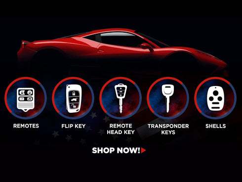 Key Fob Keyless Entry Remote Flip Shell Case & Pad...