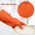 Cleanbear Household Cleaning Gloves, Reusable Latex Free Cleaning Gloves without Lining, 3 Colors 3 Pairs, Medium, 12 Inches...
