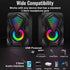 Computer 3.5mm Speakers Led/Volume Control Powered by USB for Laptop...