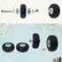 70mm x 24mm 2 Pcs Luggage Suitcase Replacement Wheels, Rubber Swivel Caster Wheels Bearings Repair Kits...