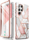 i-Blason Cosmo Series for Samsung Galaxy S22 Ultra 5G Case (2022 Release), Slim Stylish Protective Case With Built-in Screen Protector (Marble)...
