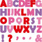 150 PCS Large 7" Font Valentines Bulletin Board Letters and Punctuation Cutouts Set, Valentine's Day Pink Red Letters Bulletin Board Decoration fo...