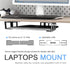 IFCASE Under Desk Laptop Mount, Metal Under Desk Shelf Holder for Laptop, Mac Mini, Macbook, Keyboard with Anti-Scratch Silicone (Silver)...