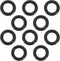 The Lord of the Tools 10Pcs O-Ring Rubber Seals Replacement Compatible with Aldi Workzone Pressure Washer O-Rings Pressure Washer Accessories Blac...