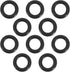The Lord of the Tools 10Pcs O-Ring Rubber Seals Replacement Compatible with Aldi Workzone Pressure Washer O-Rings Pressure Washer Accessories Blac...