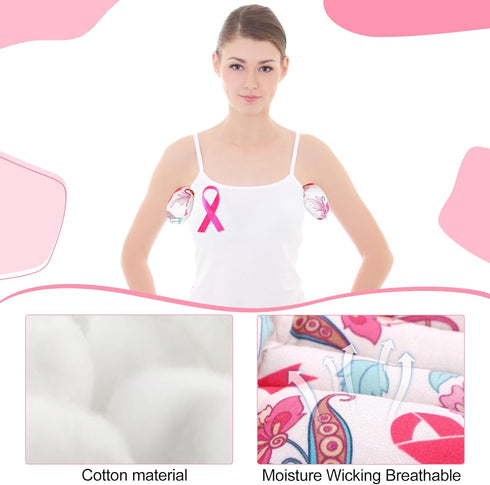 Juexica 4 Pcs Lymphedema Axilla Pillow Mastectomy Pillow Cotton Post Breast Surgery Pillow Mastectomy Recovery Breast Pillow for Sleeping Mastecto...