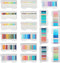 3800 PCS Sticky Tabs Page Markers Sticky Index Tabs, DaKuan Transparent Sticky Notes with Ruler for Page Marking, Document categorization, Index M...
