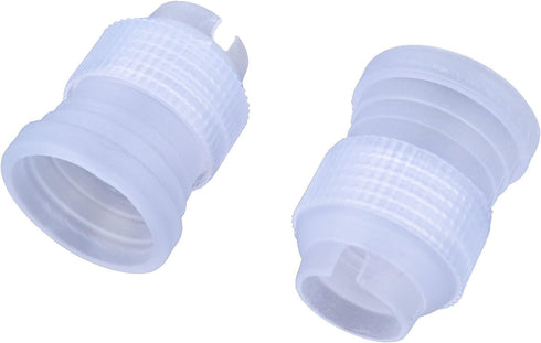 BronaGrand 10pcs Plastic Standard Couplers Pipe Tip Coupler Cake Decorating Couplers for Icing Nozzles,White...