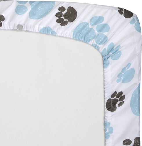 Standard Microfiber Fitted Crib Sheets for Baby Girl, Baby Boy, and Neutral, 2 Pack Crib Sheets Crib Essentials for Baby 28x52 Crib Sheets (Dogs &...