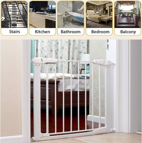 OwnMy M10 (10mm/0.39") Gate Adapters 4PCS Gate Threaded Spindle Rod Accessory Pressure Gate Replacement Parts Screw Mounted Bolts Kit for Stair Ra...