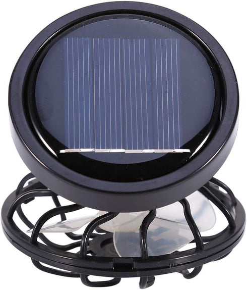 Solar fan, Electric Mini Clip-on Solar Fan Air Conditioner Cooling Cell Fan For Outdoor Home Travel Camping Hiking Cooling Ventilation...