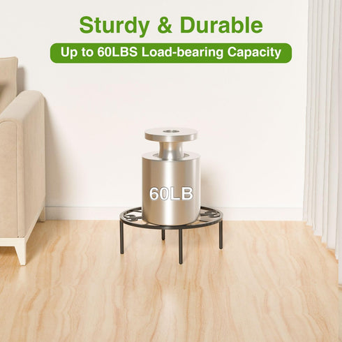 10.24IN Short Plant Stand-Heavy Duty Flower Pot Stand, Potted Plant Holder, Anti-rust Metal Plant Pot Shelf for Room Indoor and Outdoor Courtyard,...