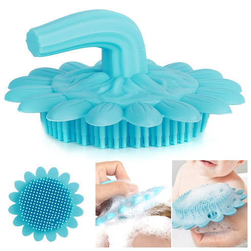 Baby Shampoo Brush Cleaning Hair Washing Brush Newborn Scrubbers Soft Hair Bathing Brush Massage Skin Exfoliator Newborn Hair Brush for Dry Skin E...