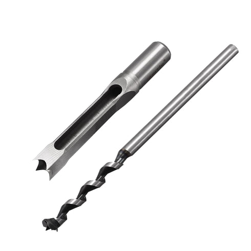 uxcell Square Hole Drill Bits for Wood 9/16" x 210mm Mortising Chisel Bit Auger Spur Cutter Tool for Woodworking Carpentry Drilling Tool...
