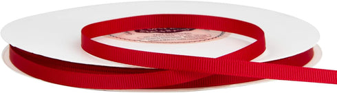 VATIN Red Grosgrain Ribbon, 1/4" x Continuous 50 Yards, Red Polyester Grosgrain Ribbon,Use for Bows DIY Hair Accessories, Gift Wrapping, Craft and...
