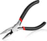 Small Needle Nose Pliers Set 5 Inch Long Nose Pliers with Comfort Grip, Premium Mini Jewelry Needlenose Pliers Rust-Proof for Jewelry Making, Hand...