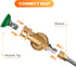 Giraffe Tools Pressure Washer Pivoting Coupler, 7 Angles Gutter Cleaner Attachment, 240 Degree Rotation, 1/4“ Quick Connect, 4000 PSI...