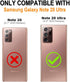 OOK Compatible with Gold Samsung Galaxy Note 20 Ultra Case with Stand/Camera Slide Protection/Card Holder Design, Slim Shockproof Protective Case ...