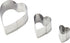 KitchenCraft Sweetly Does It Fondant Cutters, Heart Shaped, Stainless Steel, Set of 3...
