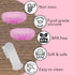 Baby Finger Toothbrush (Set of 2) - Silicone Baby Toothbrush with 2 Cases in Pink - Toddler Training Toothbrush - Newborn Oral Massager - Easy Ora...